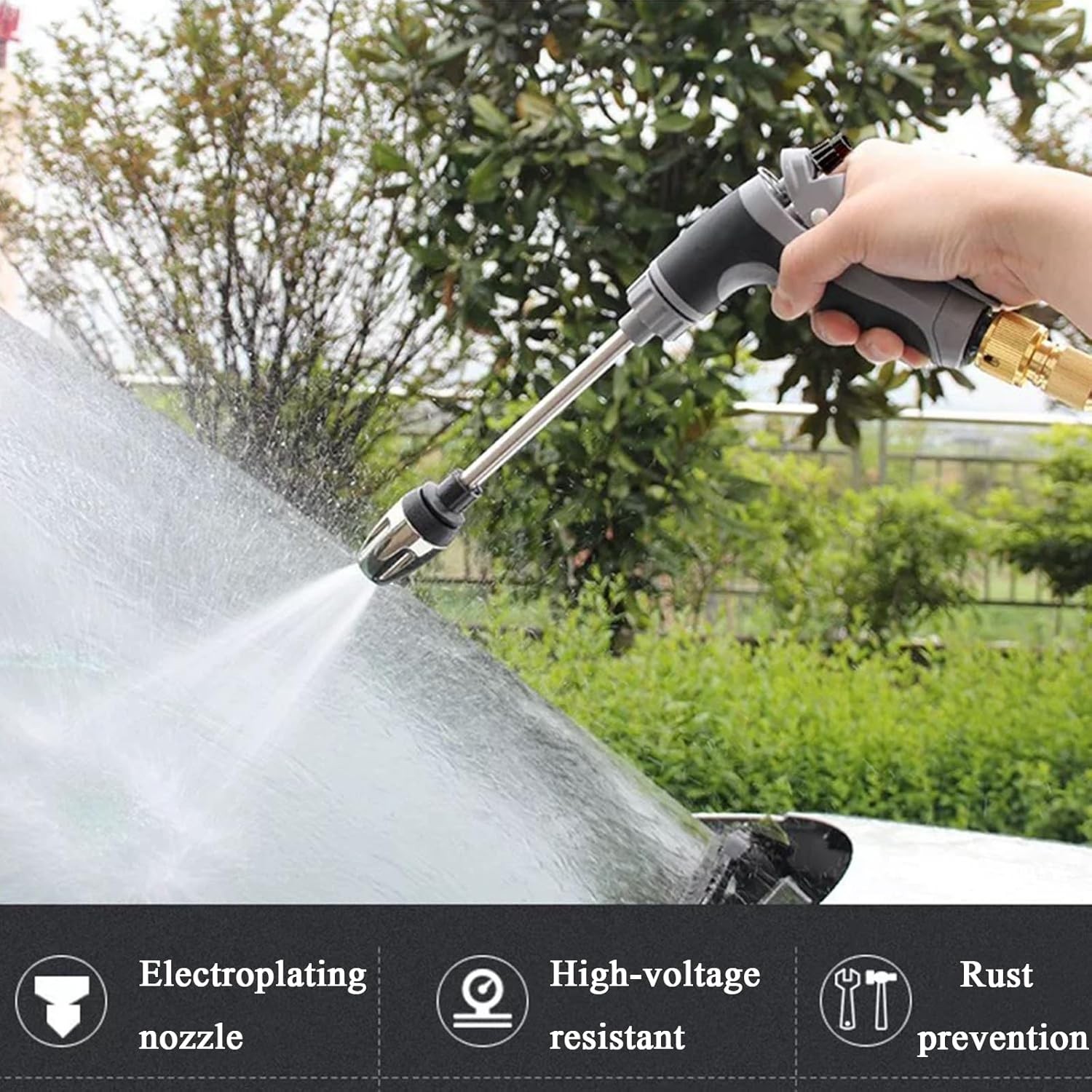 100cc Soap Dispenser Pressure Washer Nozzle with 3 Spray Modes & Quick-Connect