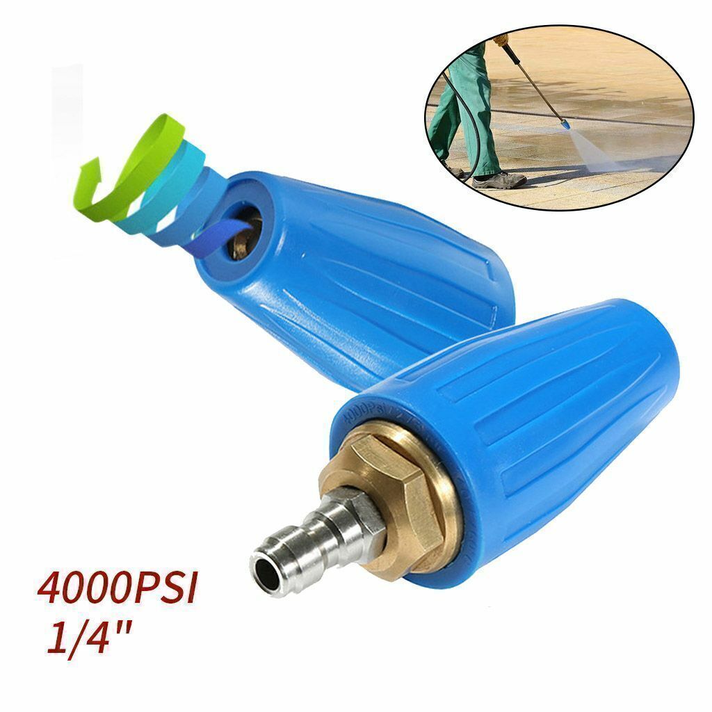 3.0 4.0 GPM Pressure Washer Rotating Turbo Nozzle 1/4″ Quick Connect Spray Tip