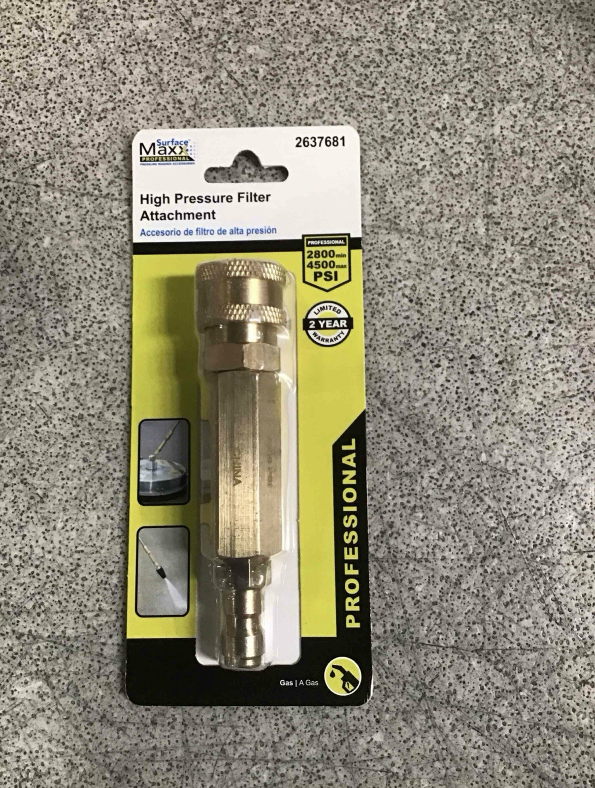 Surface Maxx High Pressure Filter Attachment Gas Professional #2637681 NEW NIP