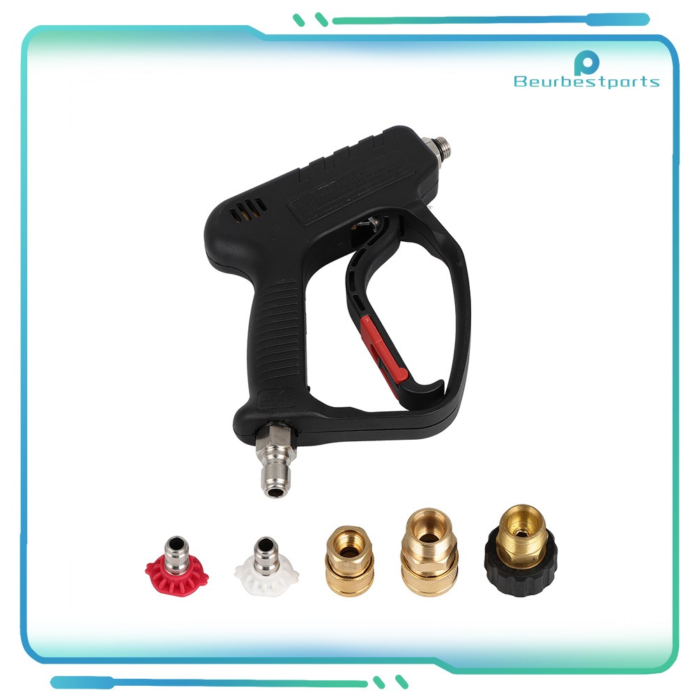 Short Pressure Washer Gun with Swivel High Pressure Water Handle with 3/8″ Male