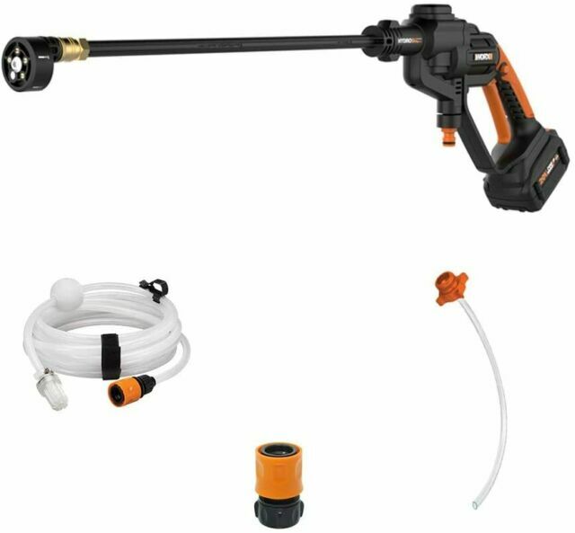 WORX WG625 20V Power Share Hydroshot Portable Power Cleaner – Black/Orange