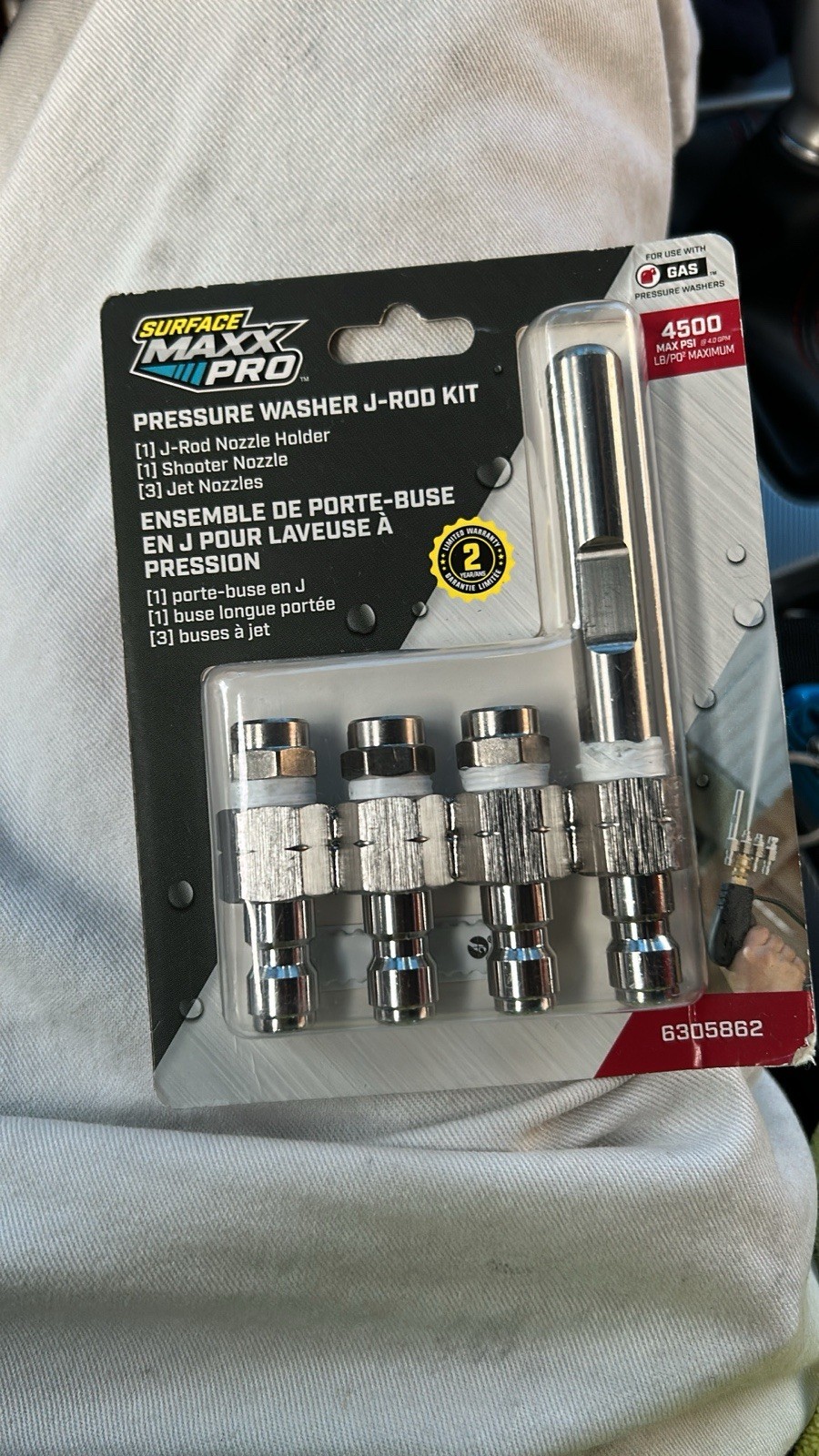 Surface Maxx Pro Pressure Washer J-Rod Kit (6305862)… FREE S&H!