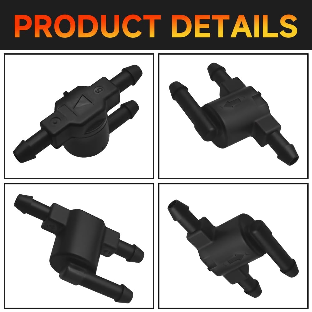 YUPIKJI 2PCS Car Windshield Wiper Washer Check Valve, 3 Port Cleaning Nozzle …