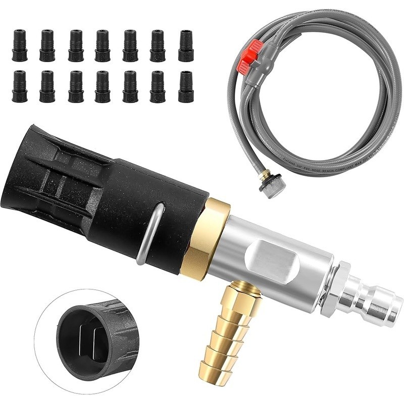 Adjustable Long Range Nozzle Pressure Washer Injector 2-2.5 GPM 2000-3000 PSI US