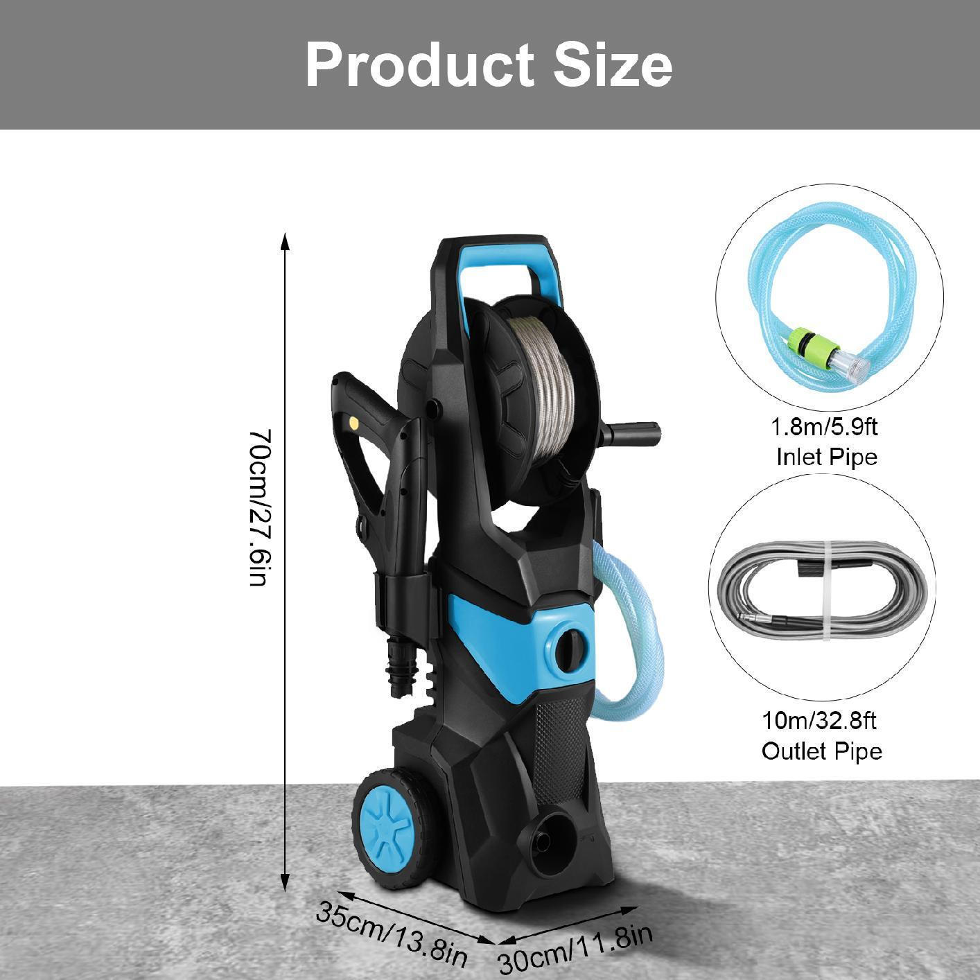 4000PSI Electric High Pressure Washer Smart Control Power Washer for Home, Cars