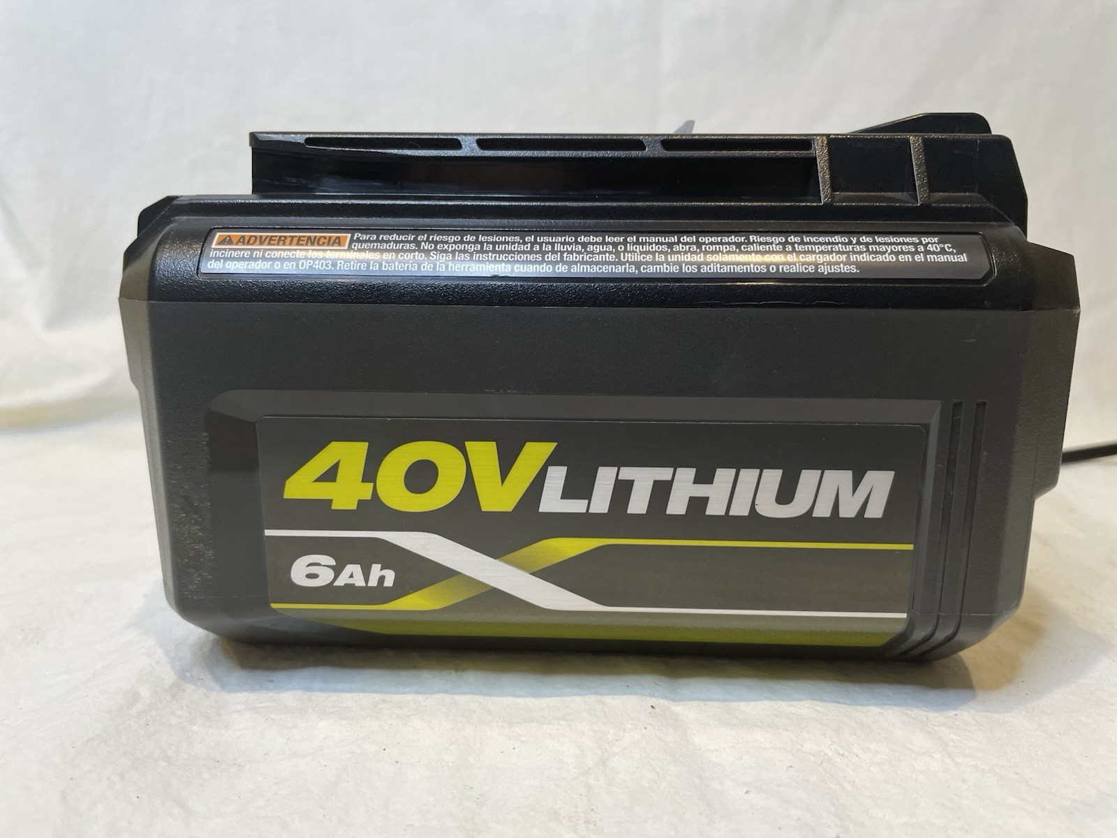 RYOBI -New OP40602VNN 40V Li-Ion 216Wh 6.0Ah Battery & Charger.
