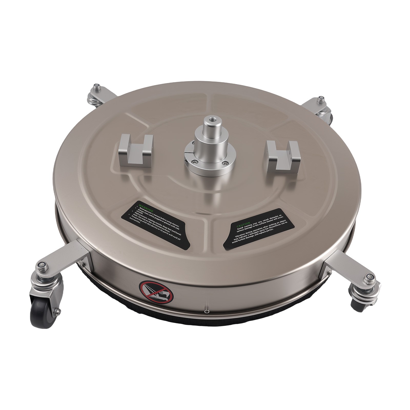 Pressure Washer Surface Cleaner 24 inch 4 Wheels Stainless Steel Deck Clean