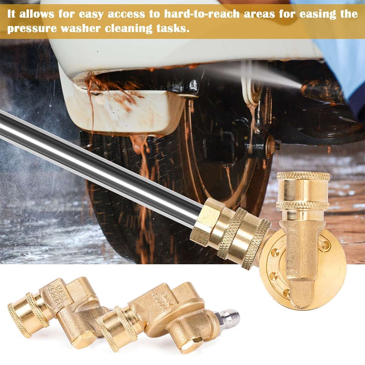 Brass Connect 1/4″ Replacement Power Washer Spray Nozzle Pressure Washing Tip