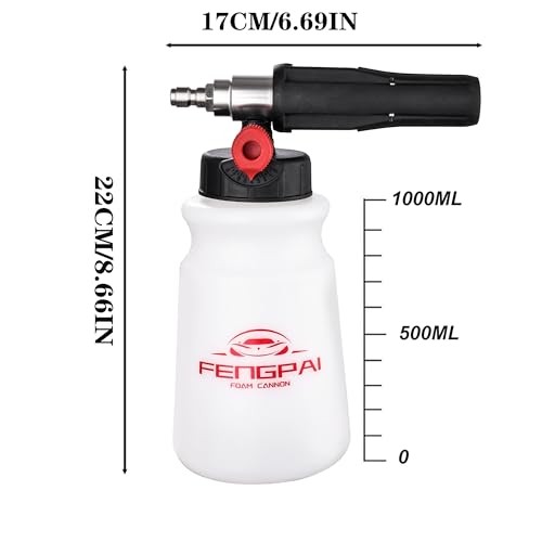Foam Cannon for Pressure Washer, Car Wash Snow Foam Cannon Lance Pressure