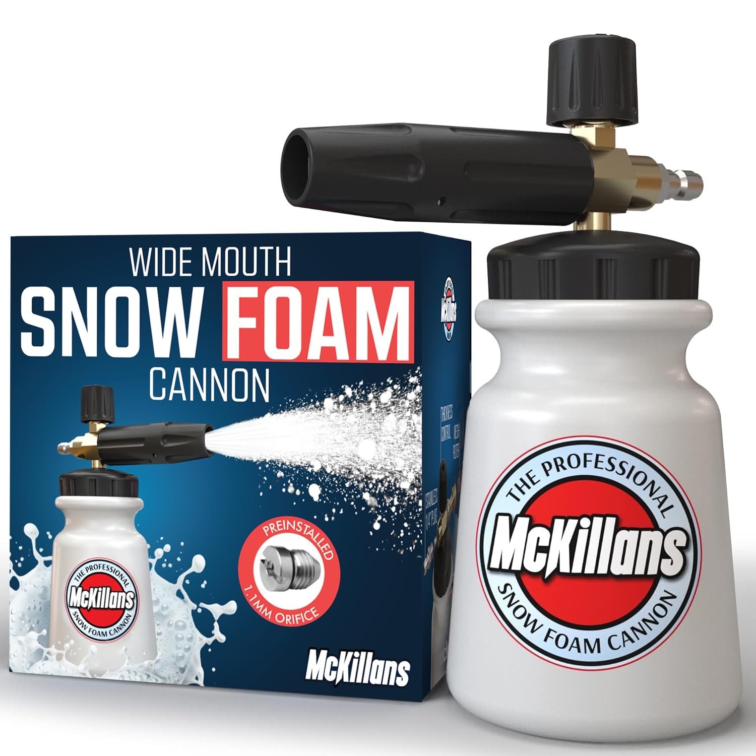 Foam Cannon for Pressure Washer (Wide Mouth) – Car Wash Snow Foam Cannon Lanc…