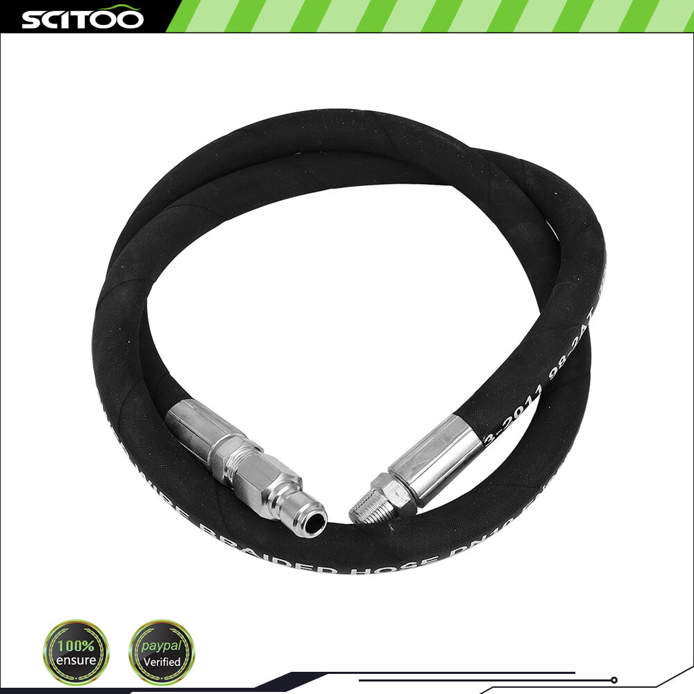 Pressure Washer Whip Hose 4 Ft X 3/8 Inch Hose Reel Connector Hose For Pressure