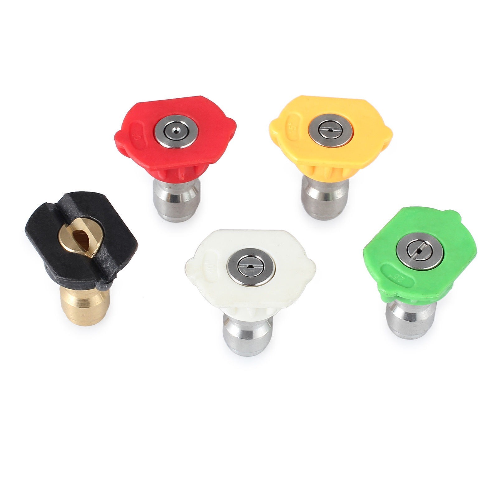5PCS Pressure Washer Spray Tips Nozzles High Power Kit Quick Connect 1/4″ Set