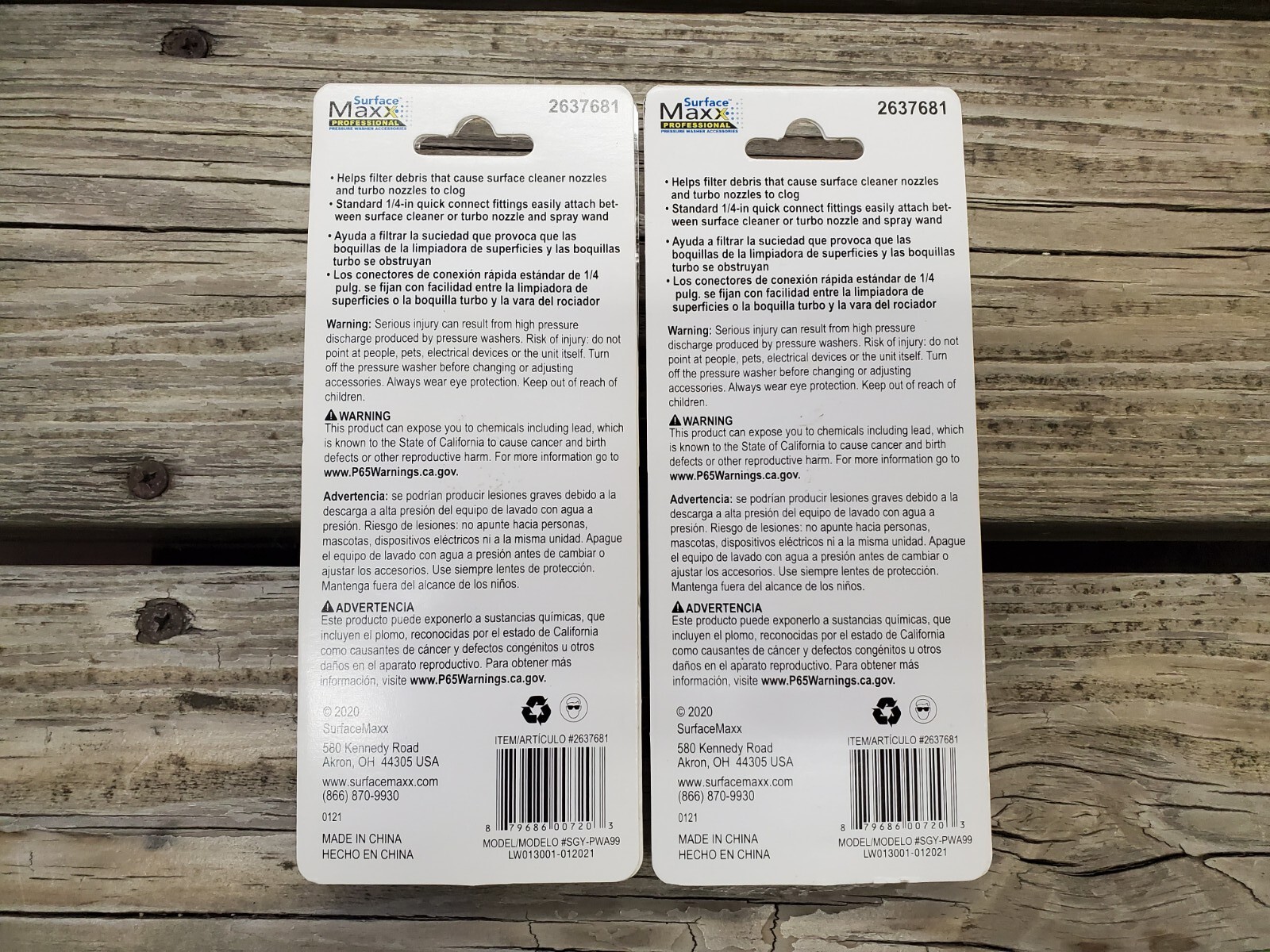 2x Surface Maxx High Pressure Filter Attachments #2637681