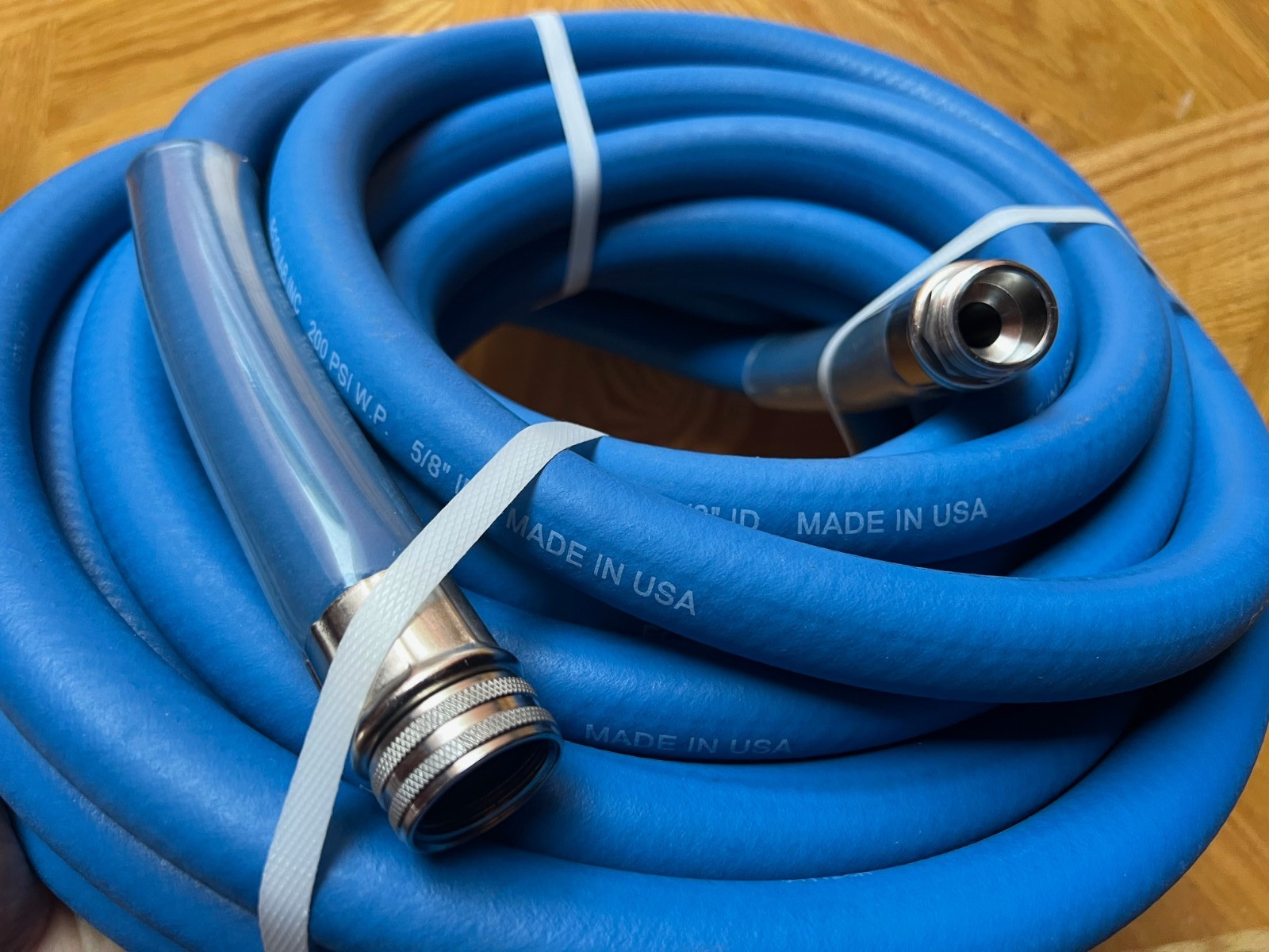 50FT Ecolab 5/8″ Premium 200 PSI HEAVY DUTY Water Hose Blue NEW