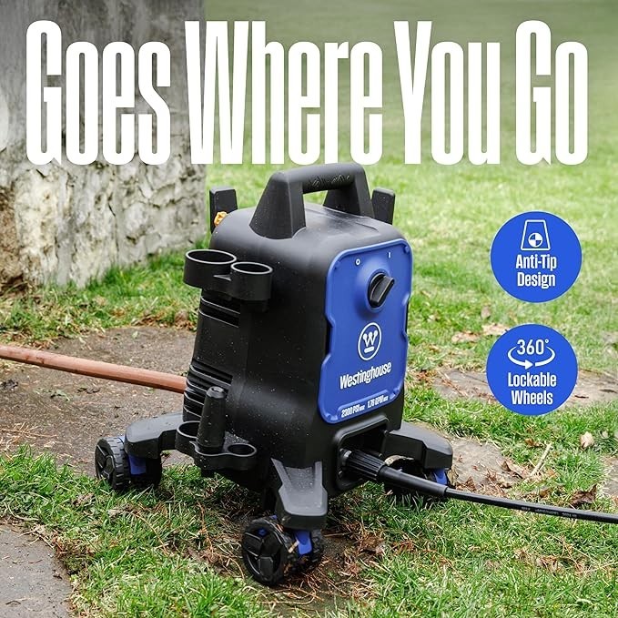 Epx3100 Electric Pressure Washer, 2300 Max PSI 1.76 Max GPM with Anti-Tipping Te