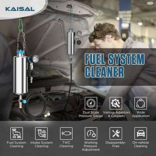 Fuel Injector Cleaner Tool Kit 1000ML 150PSI Disassembly-Free Fuel Injection Sys