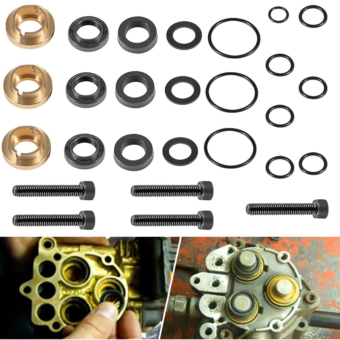 Pressure Washer Seal Kit Full Set Replace For Briggs Stratton 190595GS, 190711GS