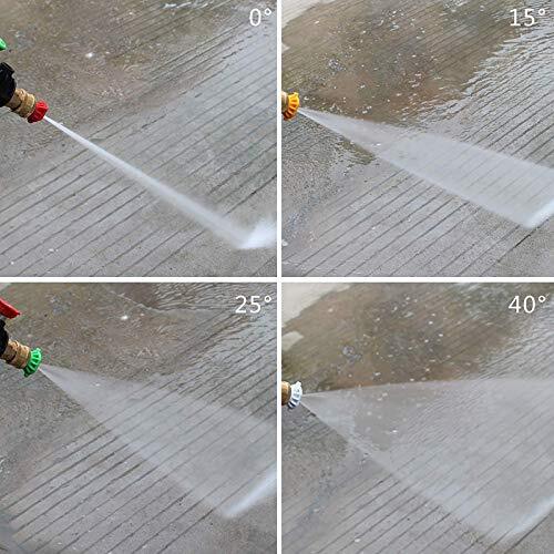High Pressure Washer Gun3000 PSI Max With 5 Color Quick Connect Nozzles M22-1…