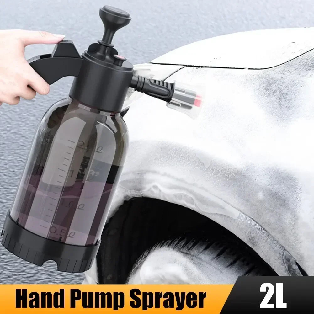 2L Hand Pump Foam Sprayer Pneumatic Washer Foam Snow Foam High Pressure Car Wash