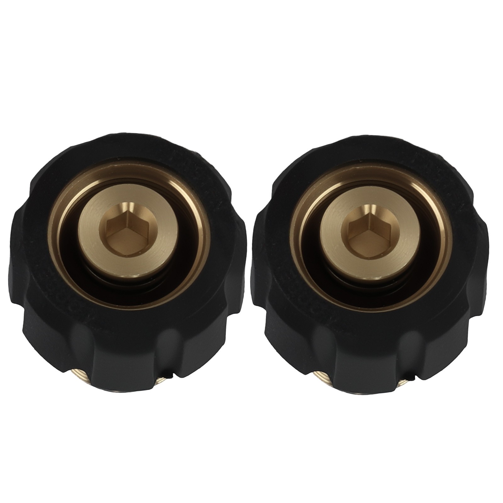 2x Pressure Washer Adapter M22 15mm Female to M22 14mm Male Brass 5000PSI Max