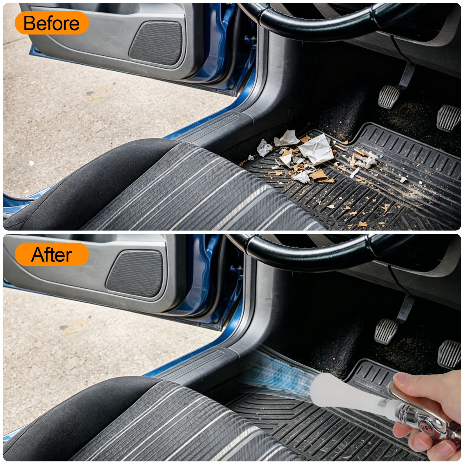Air Cleaning Gun High Pressure Blow Dust Car Interior Detailing Tool 360° 1/4in