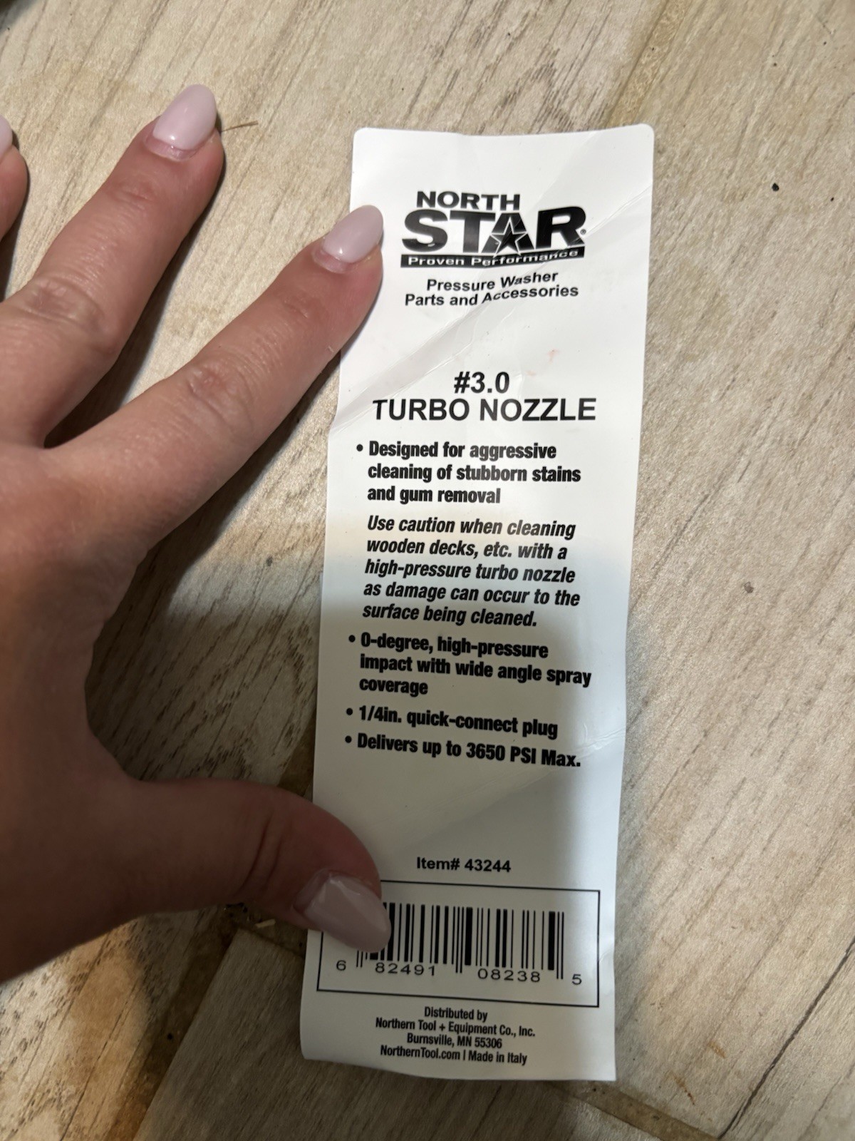 North Star Turbo Nozzle 1/4 3650 psi