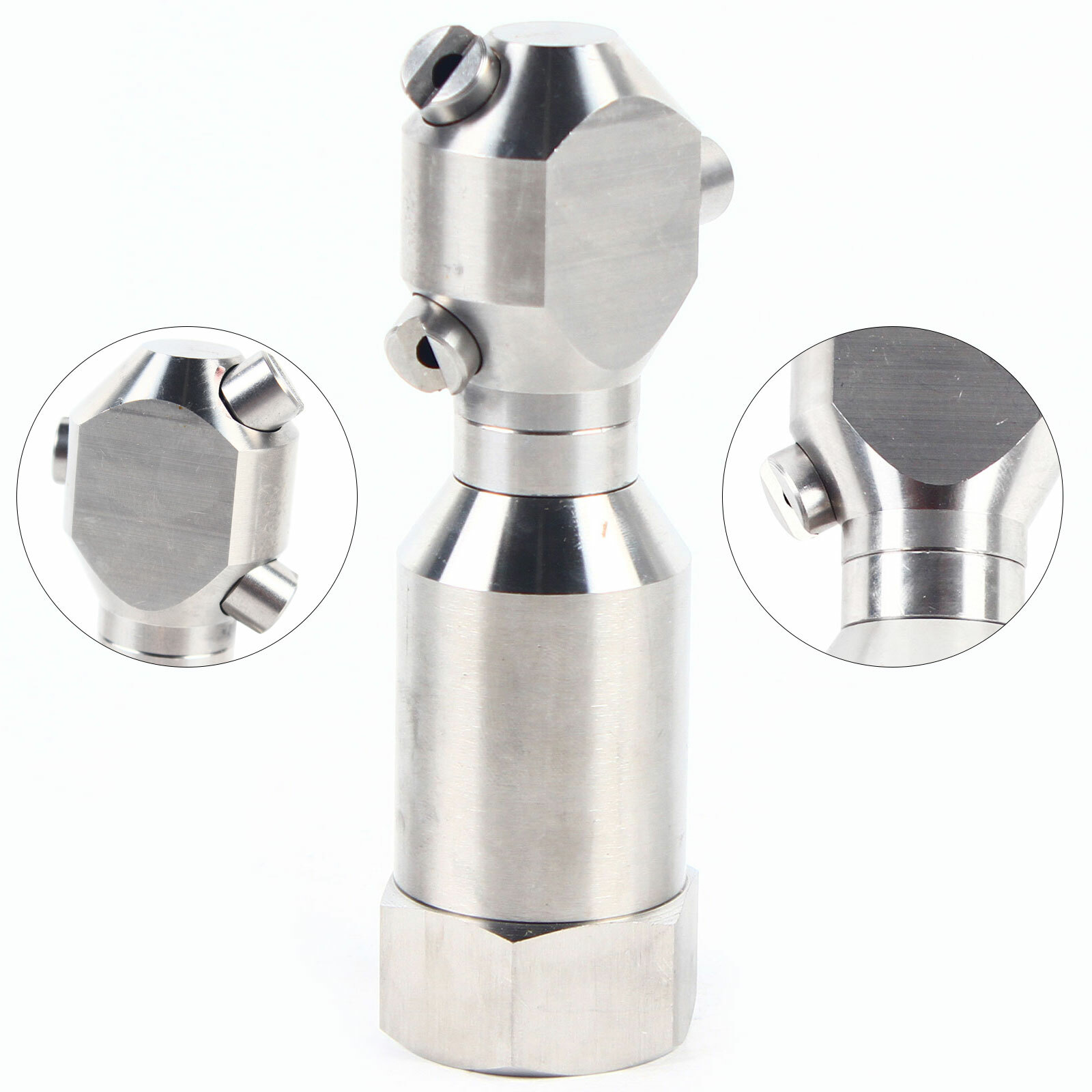 1″ Continuous Cleaning Jetting Nozzle Rotary Spinning Drain Sewer Jetter Nozzles