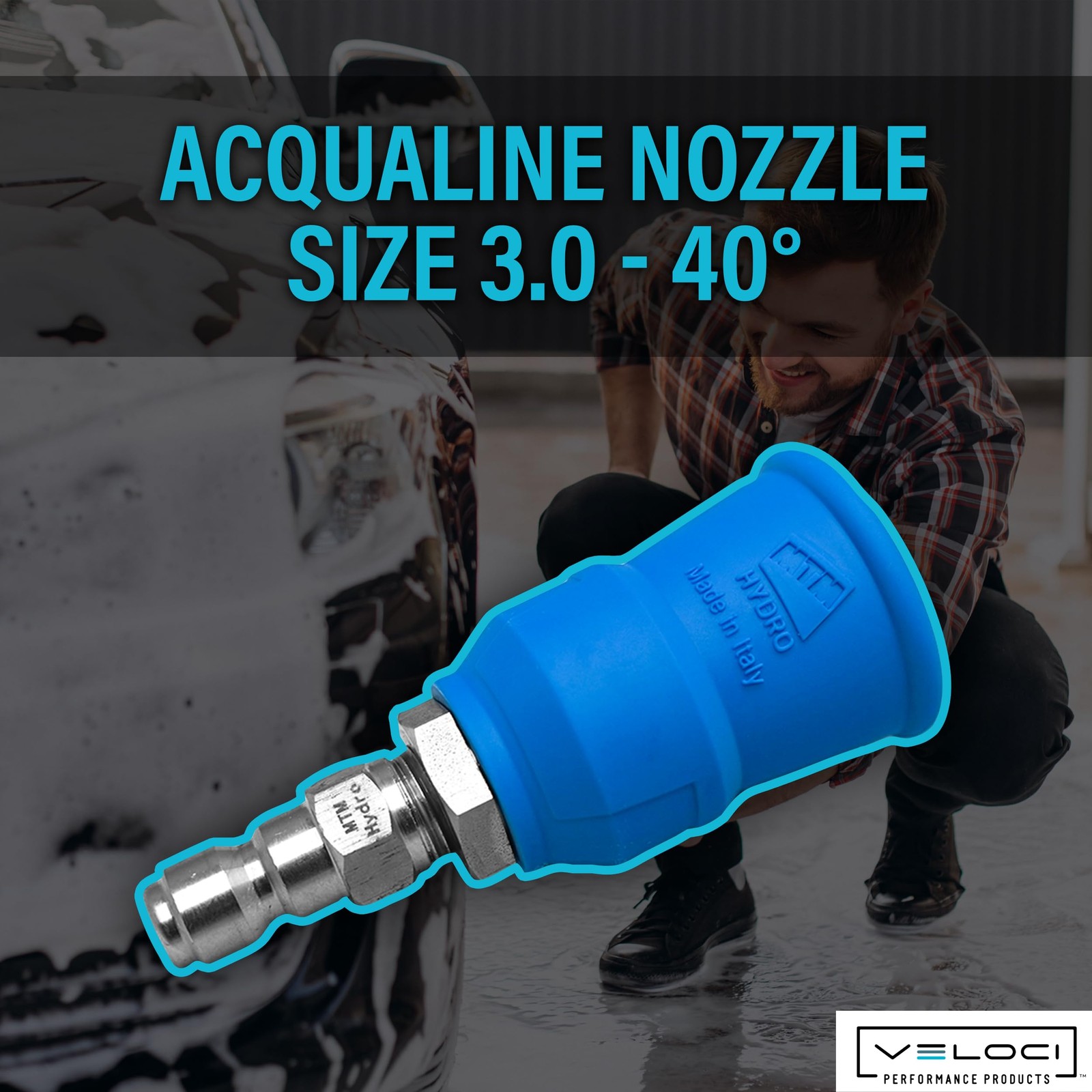 Acqualine Nozzle Tip with Rubber Guard, 40 Deg 3.0