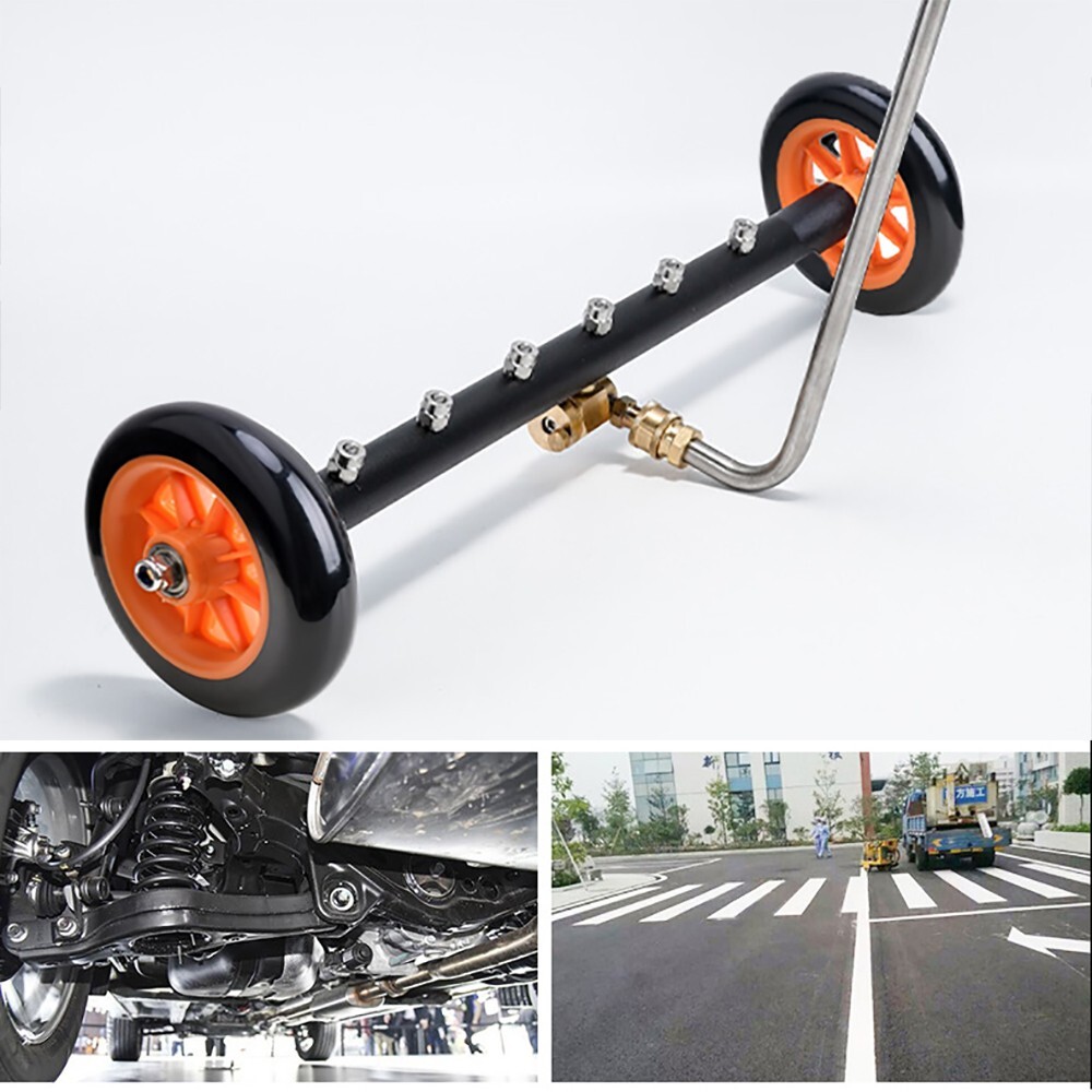 24″ Pressure Washer Water Broom Undercarriage Cleaner Driveway Surface Cleaner