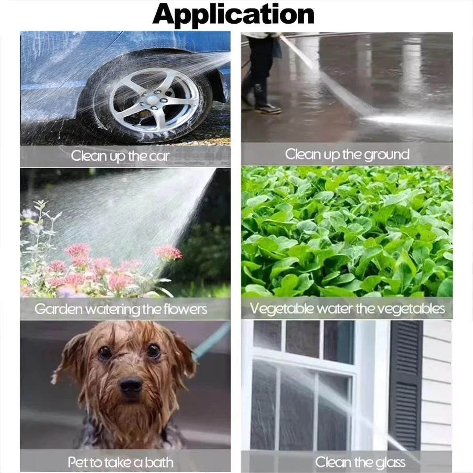 High Pressure Water Jet Nozzle Spray Gun for Car Cleaning and Gardening