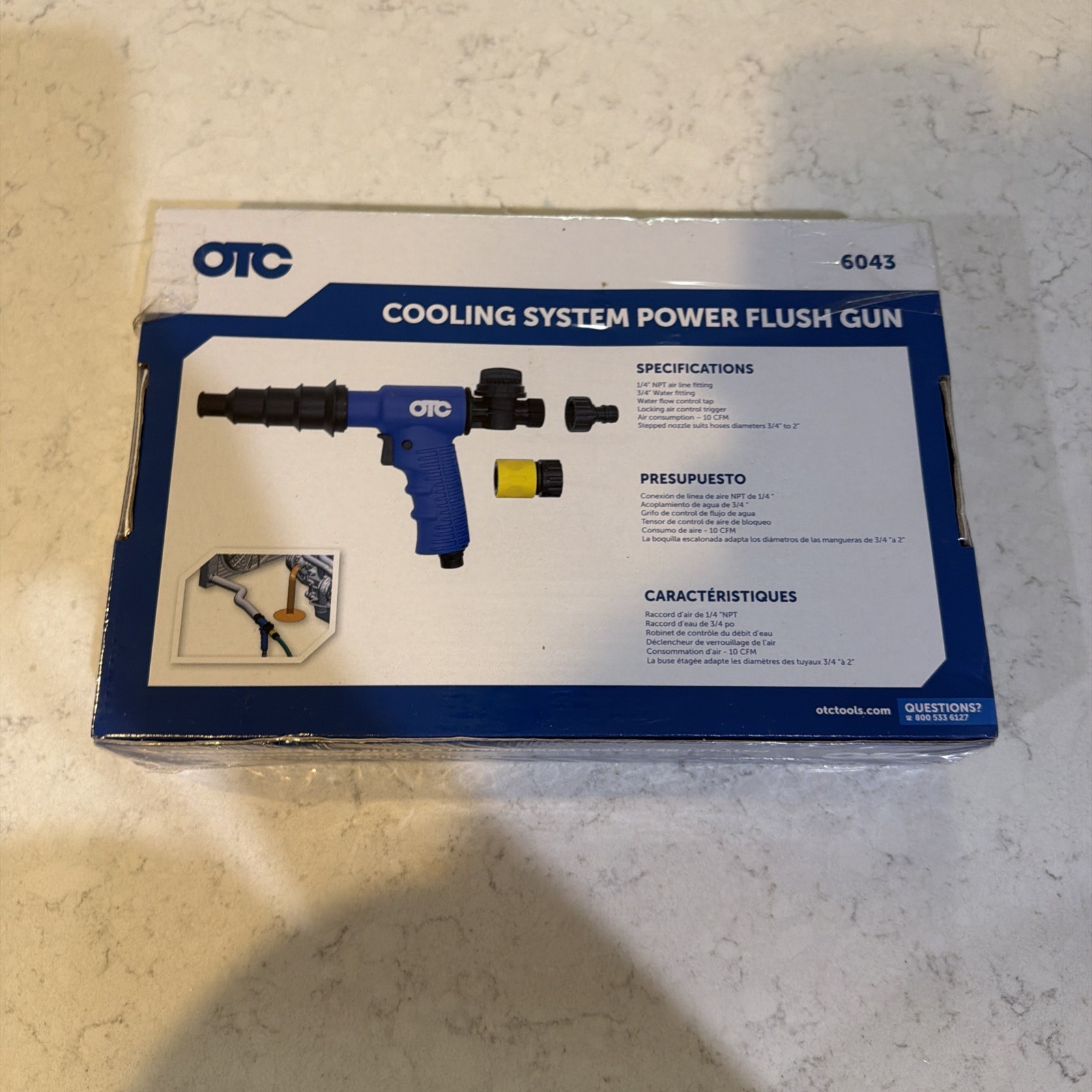 OTC 6043 Cooling System Power Flush Gun Blast Vac Multipurpose Cleaning Tool New