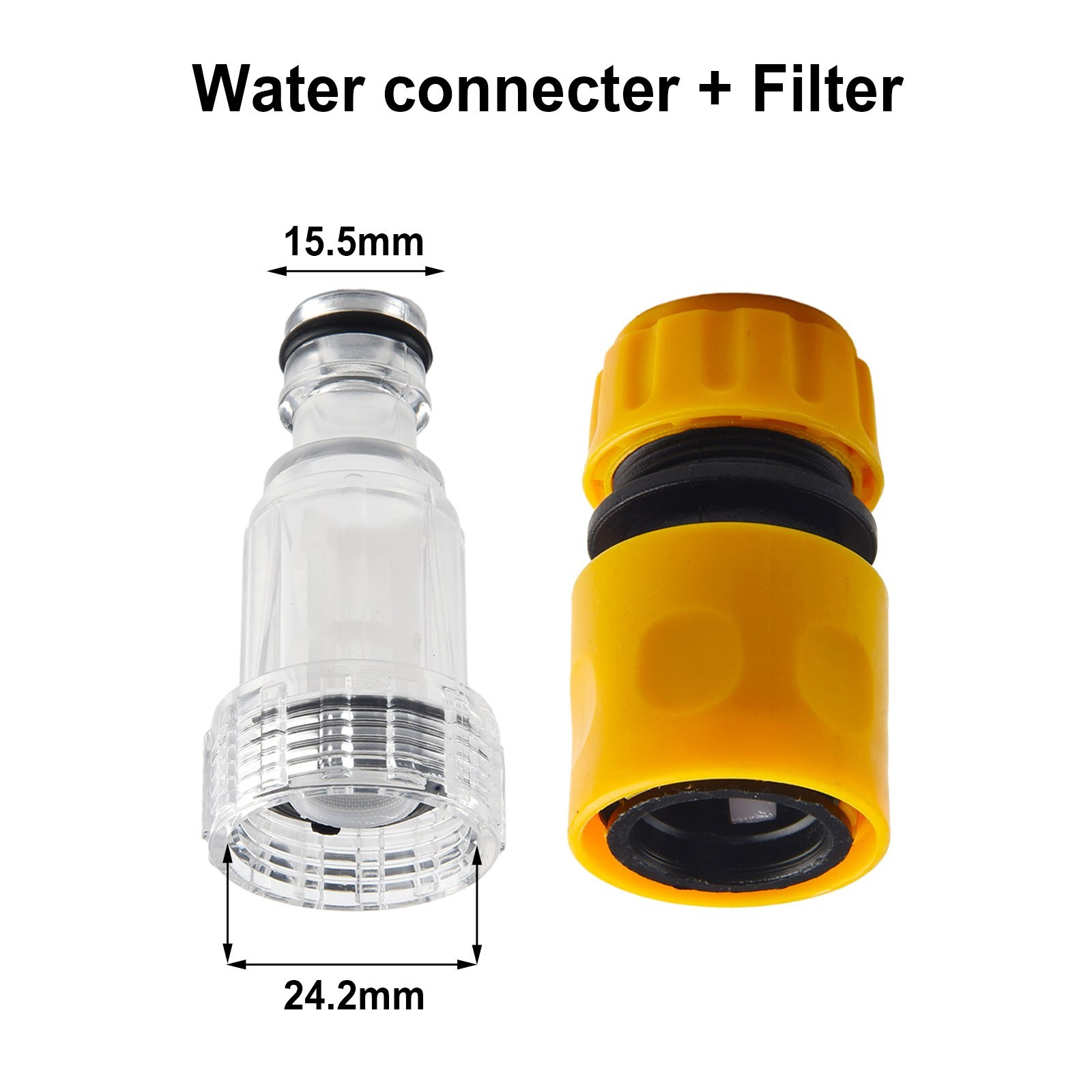 Pressure Washer Lance Adapter Connector Filter Set Hose Pipe Car Clean Garden