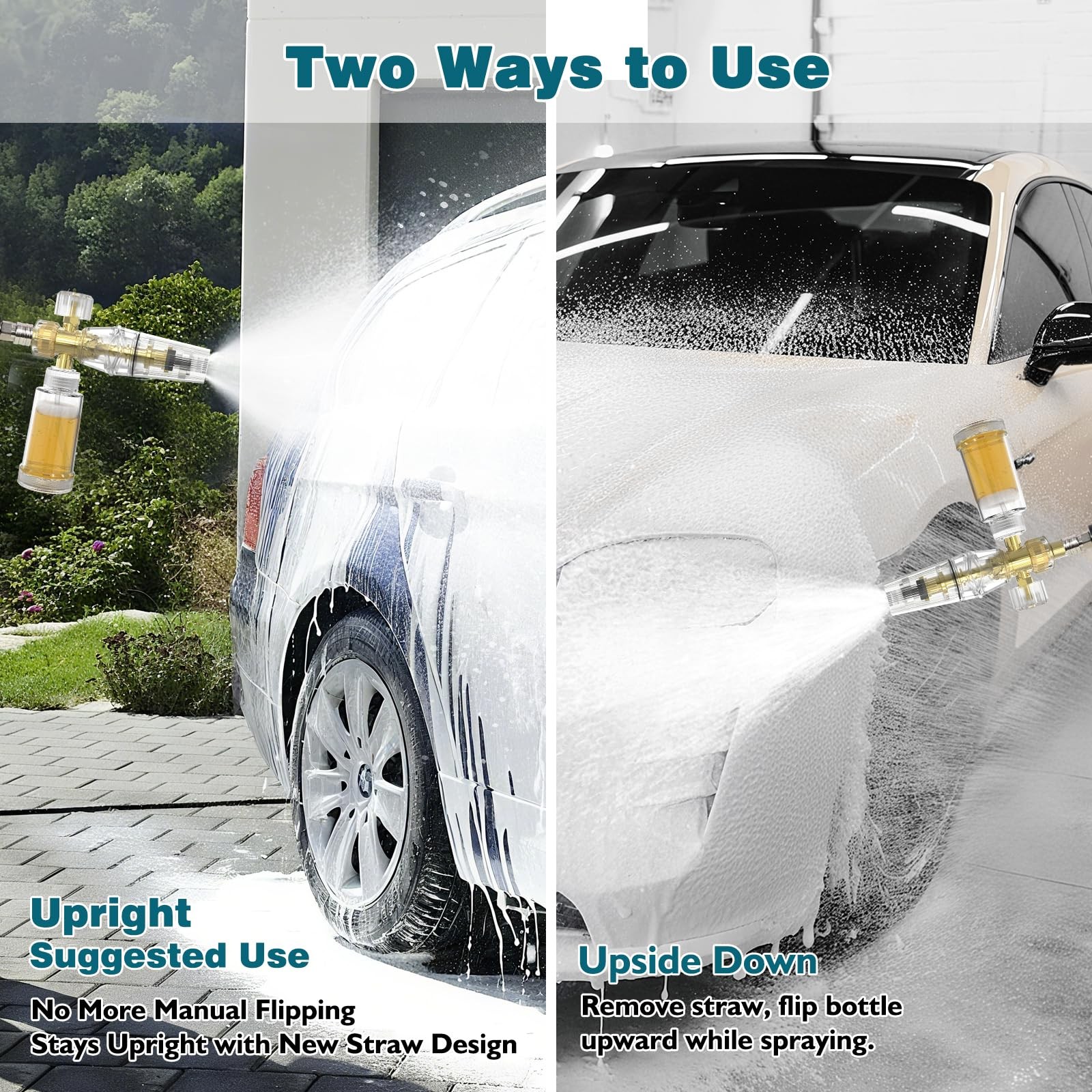 Foam Cannon Pro, Foam Cannon for Pressure Washer with 1/4″ Quick Connector