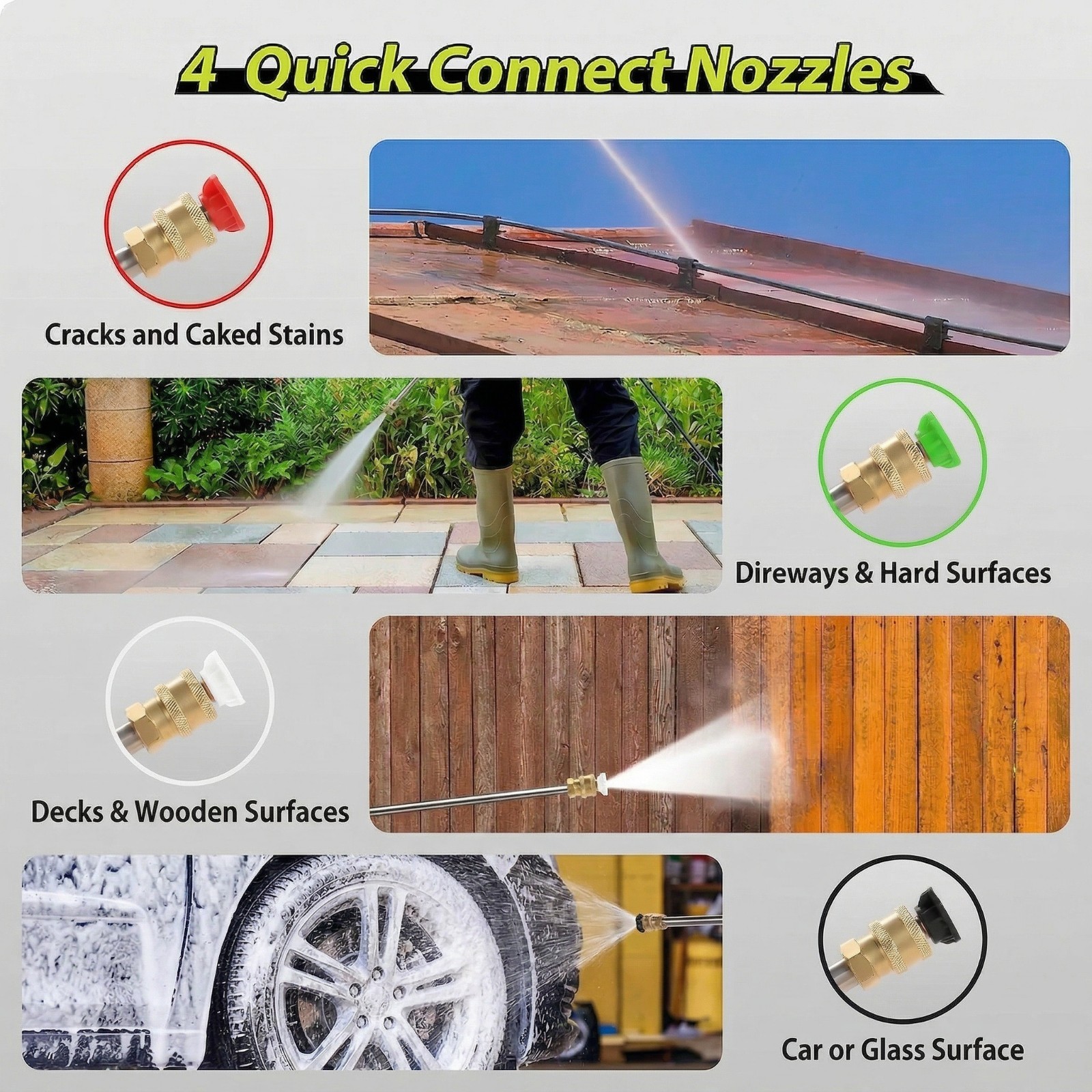4200PSI Pressure Washer 4.0GPM Gas Power Washer 209CC Washing Machine Yard💎