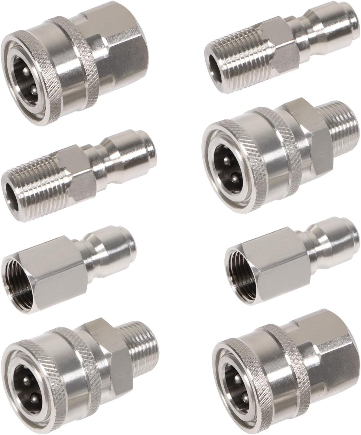 3/8 Inch Pressure Washer Quick Connect Fittings Set for NPT Threads