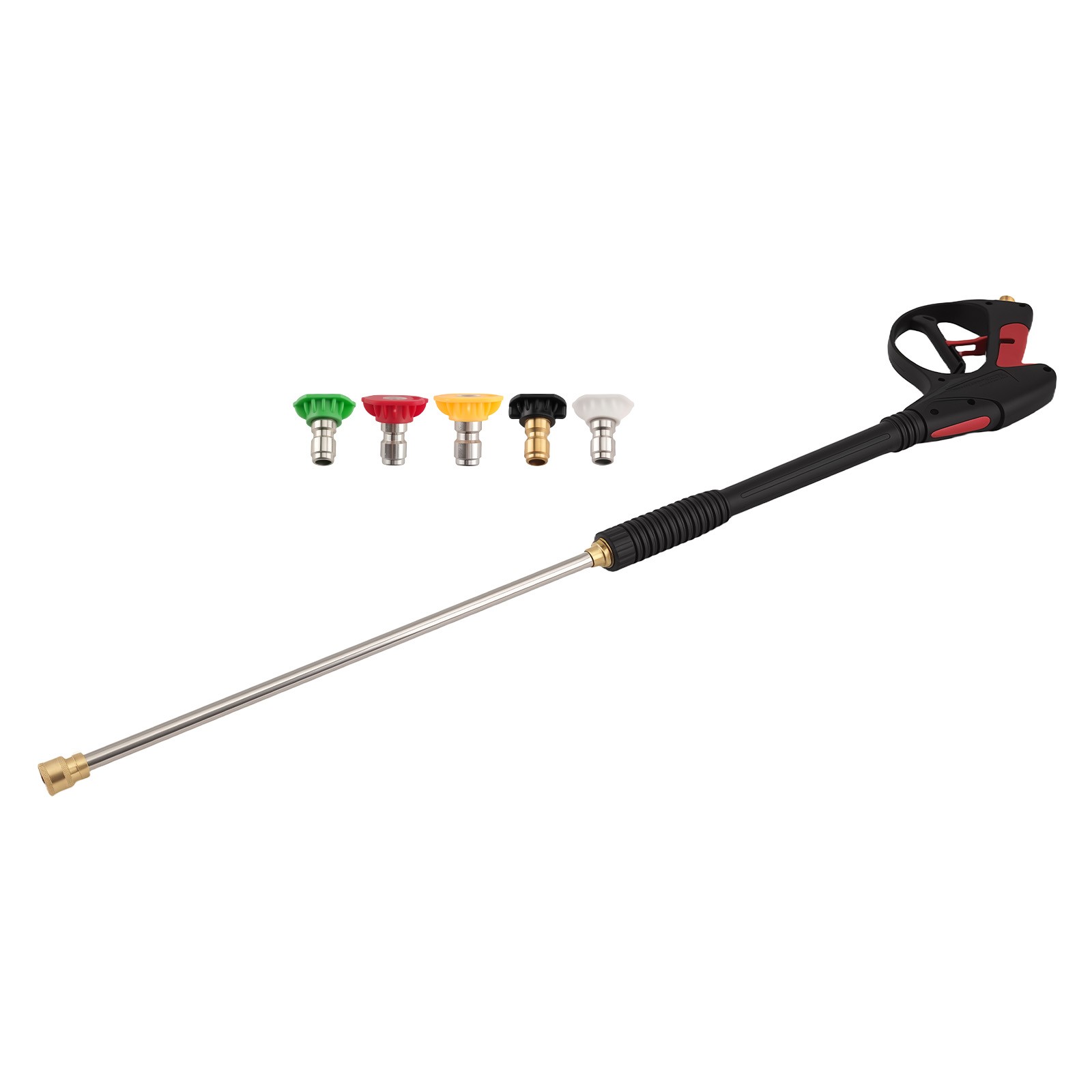 M22 Pressure Washer Gun 4000PSI & Extension Lance & 5 Angle Quick Connect Nozzle