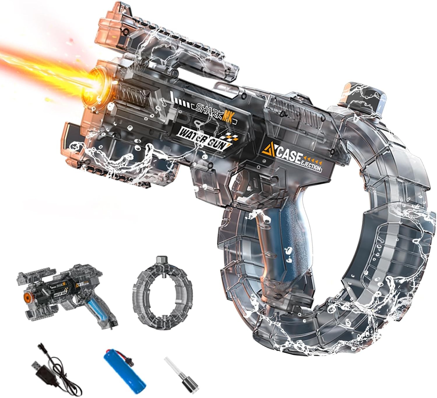 315 Inches Long Range Electric Water Gun with Rechargeable Battery