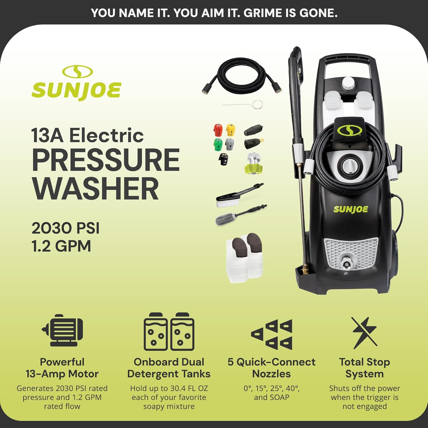 2030 PSI Electric Pressure Washer with Extension Wand & Hose – SPX3000-PK1
