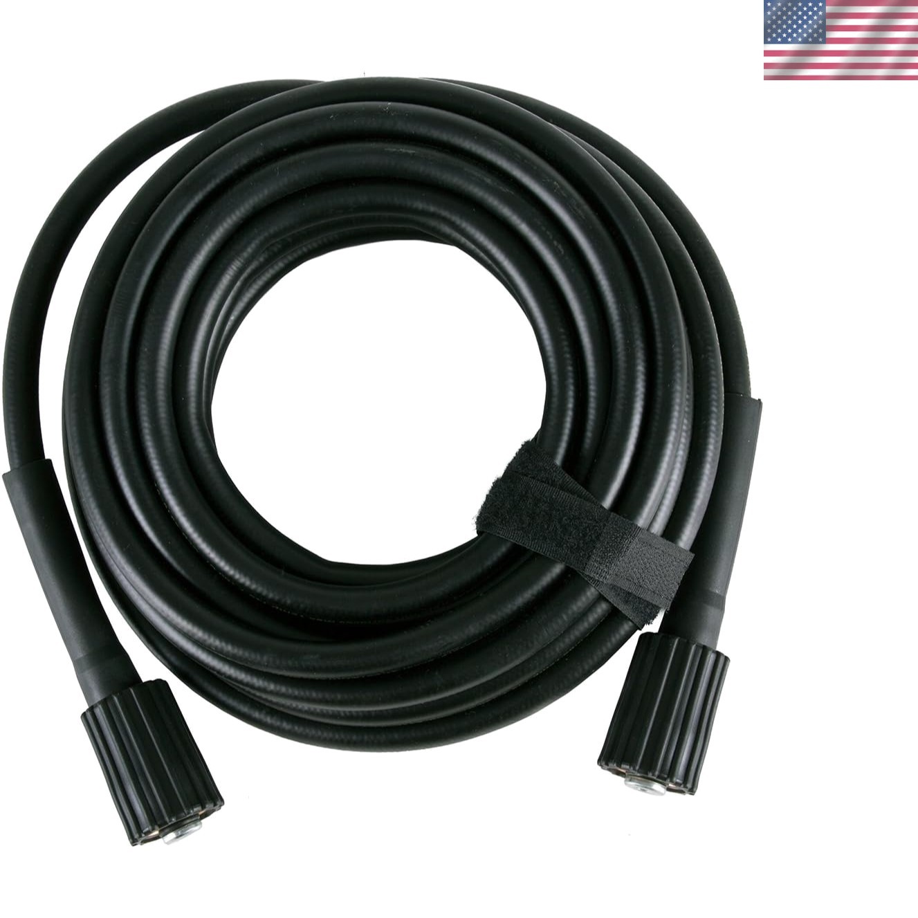 25-Foot Universal 1/4-Inch Pressure Washer Hose – 3300 PSI Durable Rubber