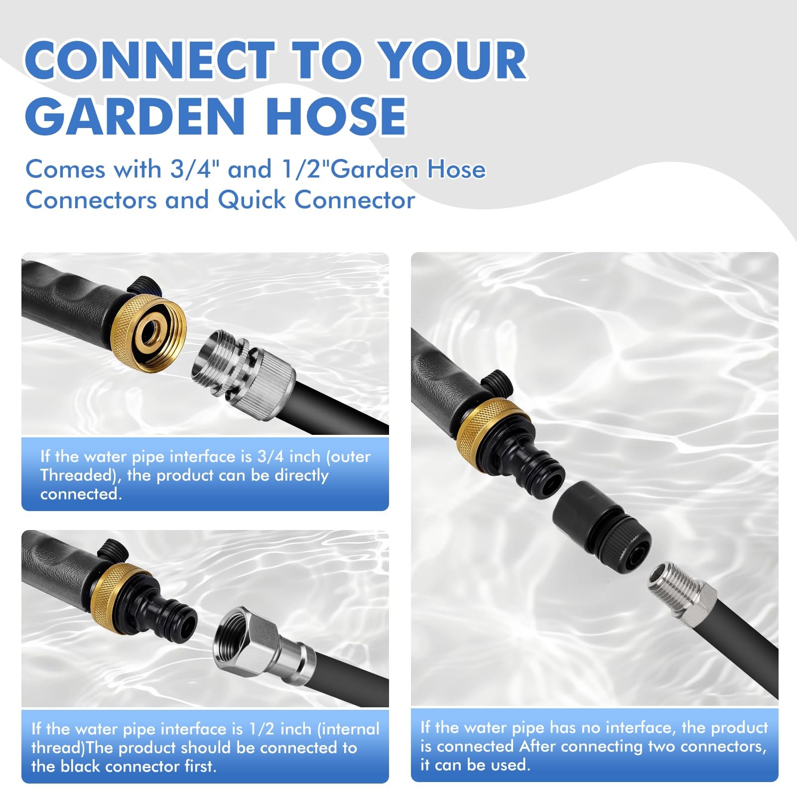 Hydro Jet High Pressure Power Washer Wand – Portable High Pressure Water 2 No…