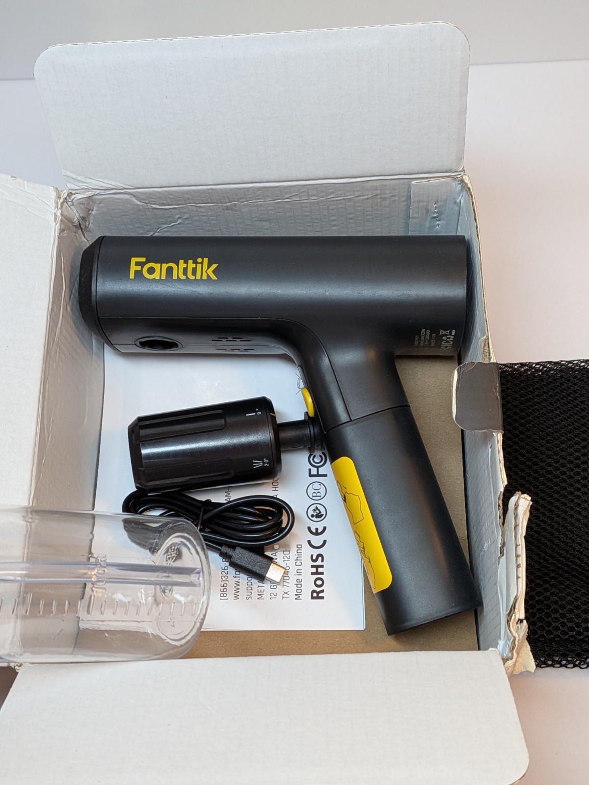 Fanttik K100 Flip Portable Pressure Washer Cordless Sprayer Foldable Compact NEW