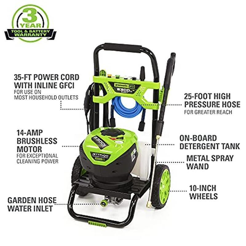 2300 PSI Electric Pressure Washer W/ 11 InSurface Cleaner Driveways Patios New