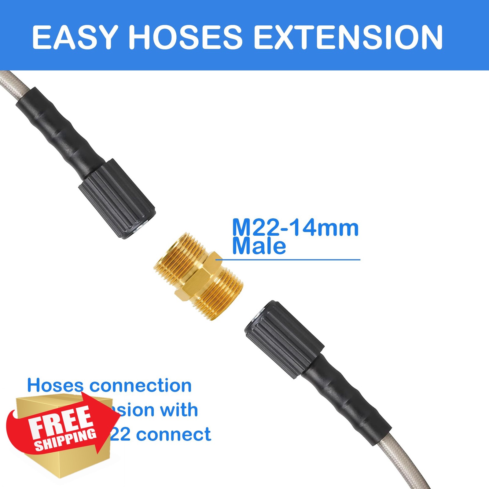Hourleey Pressure Washer Adapter Set 9 Pack
