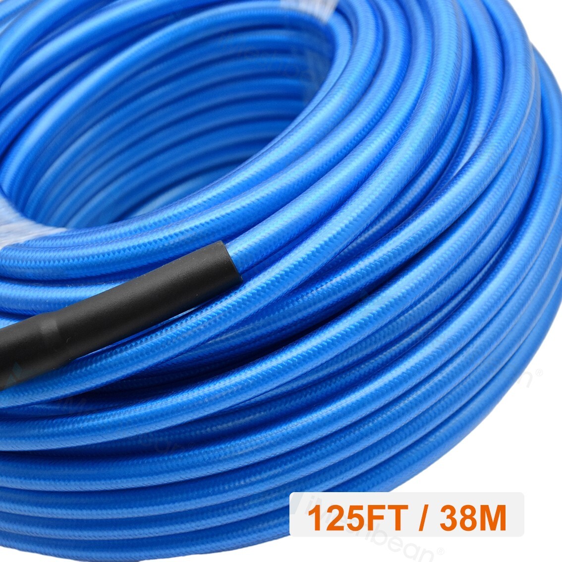 Sewer Line & Drain Jetter Kit 1/4″x 125FT Hose+ Sewer Nozzle M22 Adapter 5800PSI