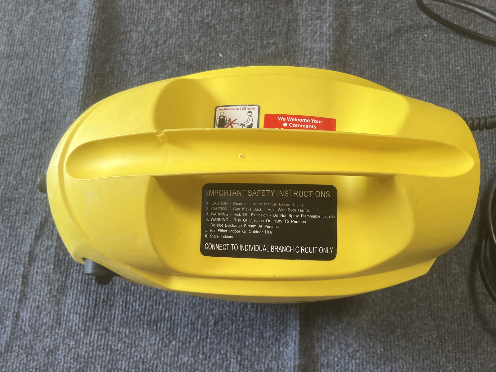 Used Karcher Pressure Washer As Parts 7902 120V 14A 1400Psi With Unoriginal Box