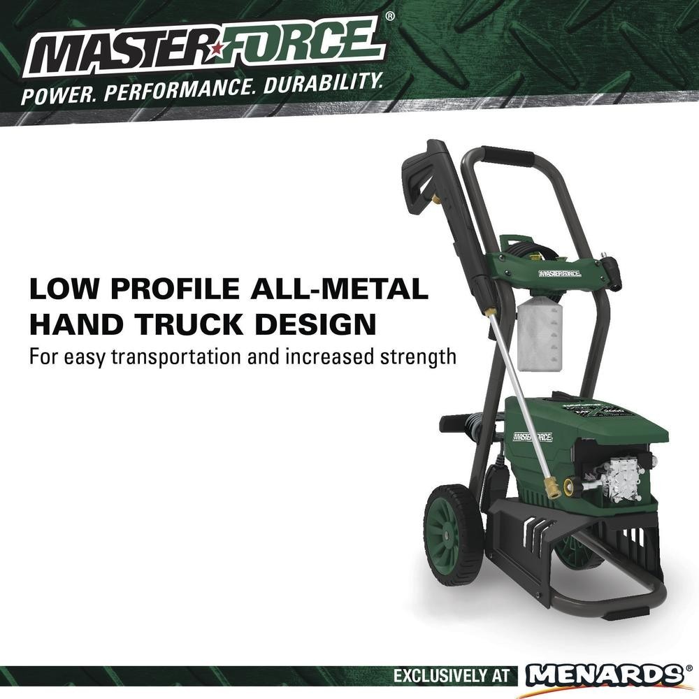 2000 PSI 1.2 GPM 13 Amp Corded Electric Pressure Washer Hand Truck Deck Cleaner