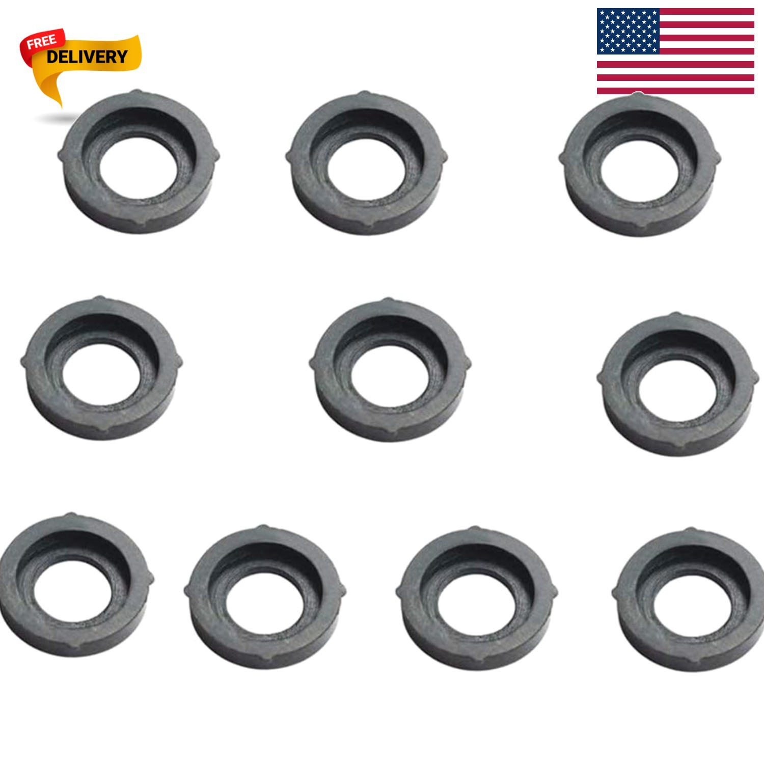 10 Pcs Pliable Rubber Hose Washers for 3/4″ Female Connectors – Leak Prevention