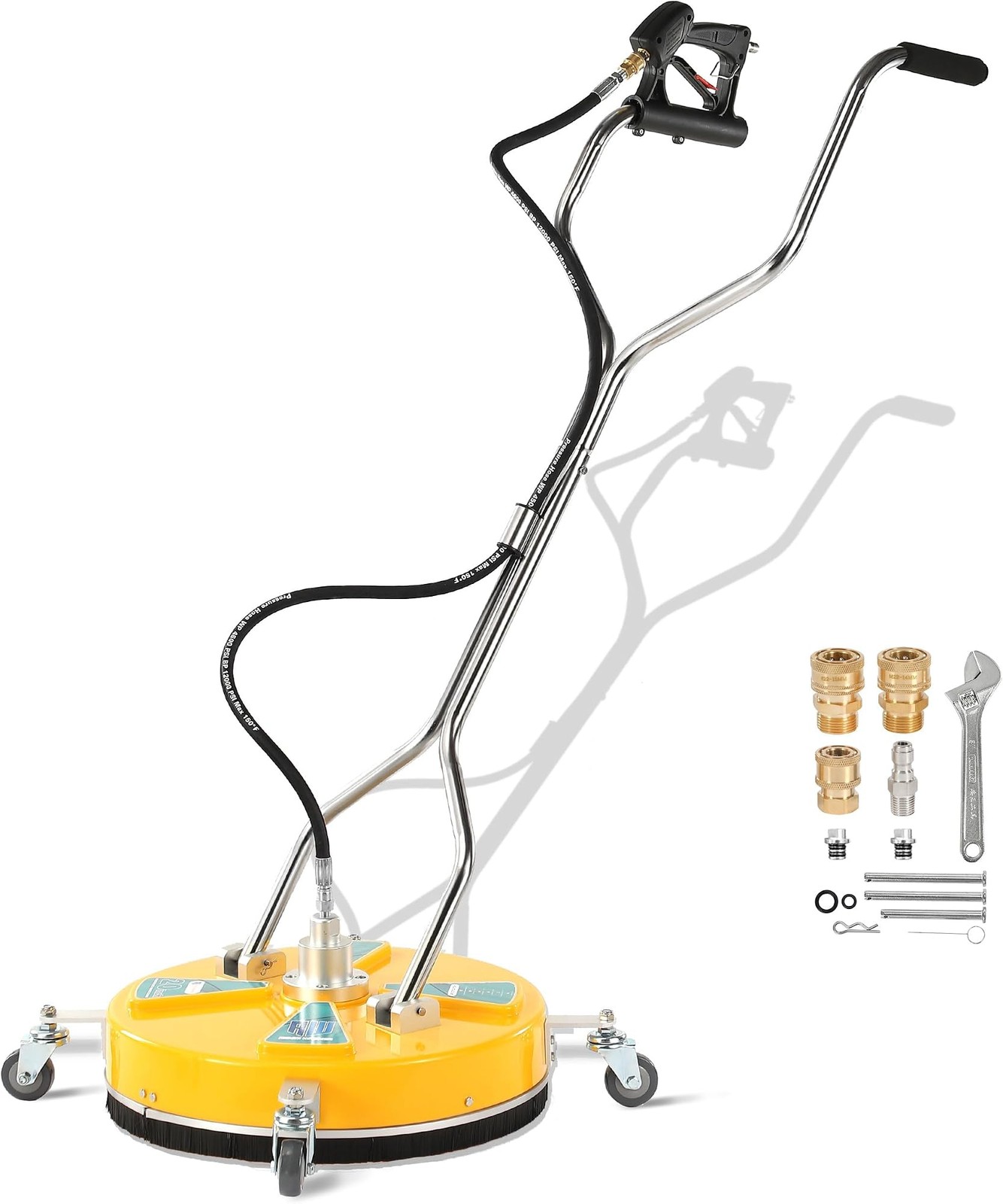 RIDGE WASHER 20” Pressure Washer Surface Cleaner, Surface Cleaner Dual Handl…