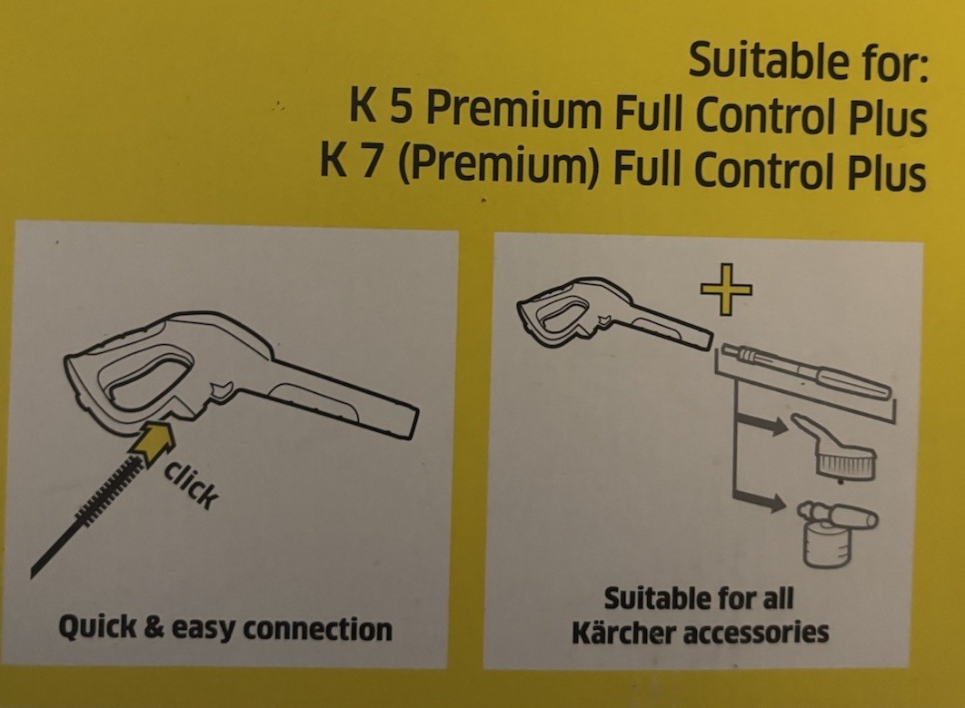 KARCHER FULL CONTROL POWER GUN G 180 Q FITS K5 AND K7 FULL CONTROL K47751113