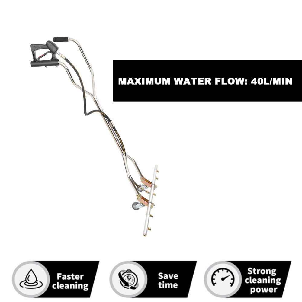 Water Broom 39 inch Surface Cleaner Water Broom 7 Nozzles for Hot and Cold Water